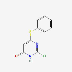 4(1H)-Pyrimidinone, 2-chloro-6-(phenylthio)-