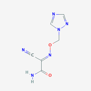 N-((1H-1,2,4-Triazol-1-yl)methoxy)-2-amino-2-oxoacetimidoyl cyanide