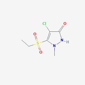 4-Chloro-5-(ethanesulfonyl)-1-methyl-1,2-dihydro-3H-pyrazol-3-one