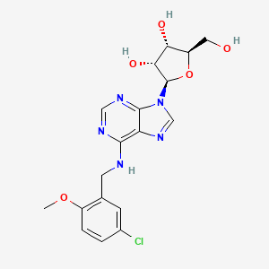 N-[(5-Chloro-2-methoxyphenyl)methyl]adenosine