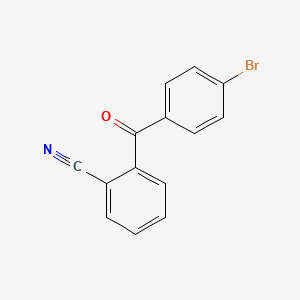 molecular formula C14H8BrNO B1292211 4-溴-2'-氰基二苯甲酮 CAS No. 746651-85-4