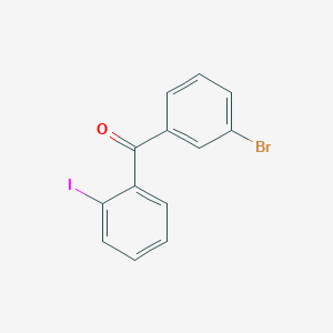 molecular formula C13H8BrIO B1292214 3'-溴-2-碘苯甲酮 CAS No. 890098-10-9