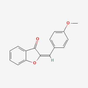 molecular formula C16H12O3 B12922140 2-(4-Methoxybenzylidene)benzofuran-3(2H)-one 