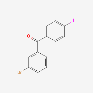 molecular formula C13H8BrIO B1292216 3-溴-4'-碘二苯甲酮 CAS No. 890098-13-2