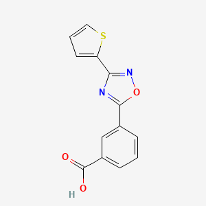 3-(3-(Thiophen-2-yl)-1,2,4-oxadiazol-5-yl)benzoic acid