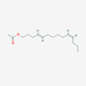 molecular formula C16H28O2 B12922213 4E,10Z-Tetradecadienyl acetate 