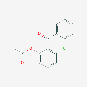 molecular formula C15H11ClO3 B1292222 2-乙酰氧基-2'-氯苯甲酮 CAS No. 890099-07-7