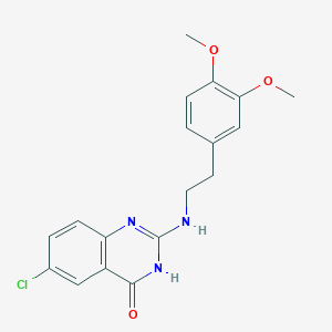 6-Chloro-2-((3,4-dimethoxyphenethyl)amino)quinazolin-4(1H)-one