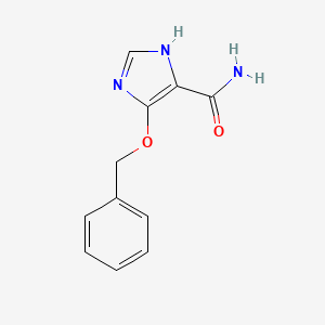 molecular formula C11H11N3O2 B12922317 4-(Benzyloxy)-1H-imidazole-5-carboxamide CAS No. 88100-22-5