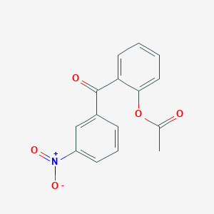 molecular formula C15H11NO5 B1292232 2-Acetoxy-3'-nitrobenzophenone CAS No. 890098-32-5