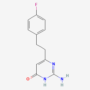 2-Amino-6-[2-(4-fluorophenyl)ethyl]pyrimidin-4(1h)-one