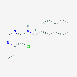 5-chloro-6-ethyl-N-(1-(naphthalen-2-yl)ethyl)pyrimidin-4-amine