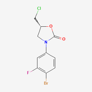 (R)-3-(4-Bromo-3-fluorophenyl)-5-(chloromethyl)oxazolidin-2-one