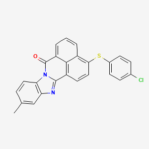 7H-Benzimidazo[2,1-a]benz[de]isoquinolin-7-one, 3(or 4)-[(4-chlorophenyl)thio]-11-methyl-