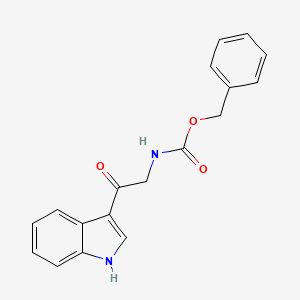 molecular formula C18H16N2O3 B12922388 Benzyl (2-(1H-indol-3-yl)-2-oxoethyl)carbamate CAS No. 73053-98-2