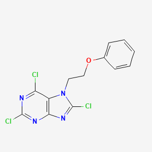 2,6,8-Trichloro-7-(2-phenoxyethyl)-7H-purine