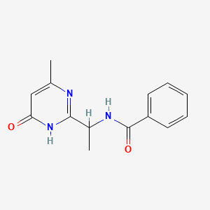 N-(1-(6-Methyl-4-oxo-1,4-dihydropyrimidin-2-yl)ethyl)benzamide