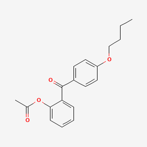 molecular formula C19H20O4 B1292241 2-Acetoxy-4'-butoxybenzophenone CAS No. 890098-56-3