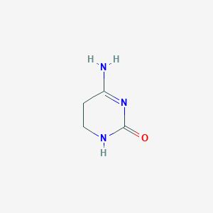 molecular formula C4H7N3O B12922437 5,6-Dihydrocytosine CAS No. 6297-70-7