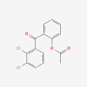 molecular formula C15H10Cl2O3 B1292244 2-Acetoxy-2',3'-dichlorobenzophenone CAS No. 890098-76-7
