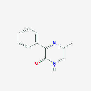 molecular formula C11H12N2O B12922476 5-Methyl-3-phenyl-5,6-dihydropyrazin-2(1H)-one CAS No. 94934-44-8