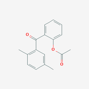 2-(2,5-Dimethylbenzoyl)phenyl acetate