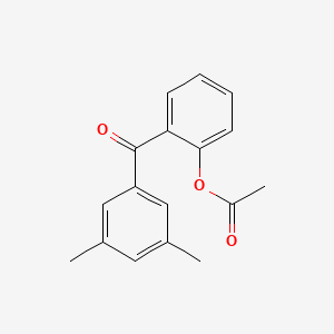 2-(3,5-Dimethylbenzoyl)phenyl acetate