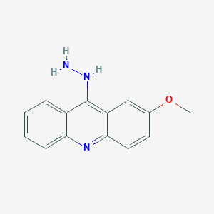 molecular formula C14H13N3O B12922540 9-Hydrazinyl-2-methoxyacridine CAS No. 110701-27-4