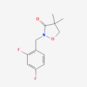 2-[(2,4-Difluorophenyl)methyl]-4,4-dimethyl-1,2-oxazolidin-3-one