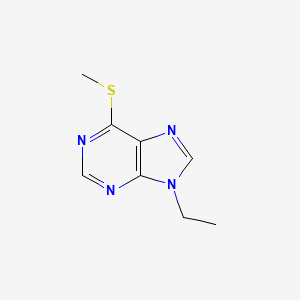 molecular formula C8H10N4S B12922557 9-Ethyl-6-methylthiopurine CAS No. 7252-00-8