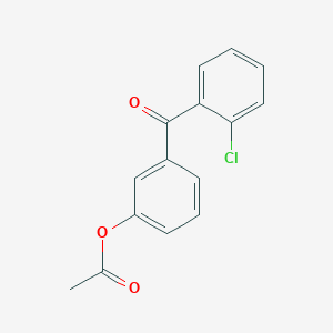 molecular formula C15H11ClO3 B1292257 3-Acetoxy-2'-chlorobenzophenone CAS No. 890099-51-1