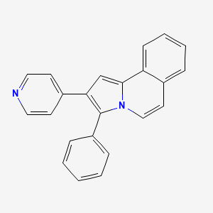 molecular formula C23H16N2 B12922574 3-Phenyl-2-(pyridin-4-yl)pyrrolo[2,1-a]isoquinoline CAS No. 31251-31-7