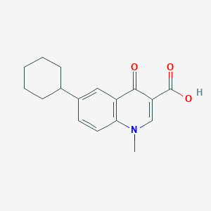 6-Cyclohexyl-1-methyl-4-oxo-1,4-dihydroquinoline-3-carboxylic acid