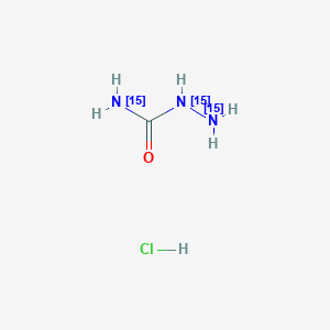 molecular formula CH6ClN3O B12922590 Semicarbazide hydrochloride-15N3 