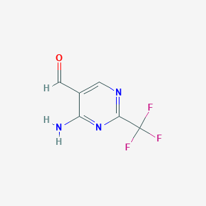 4-Amino-2-(trifluoromethyl)pyrimidine-5-carbaldehyde