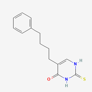 5-(4-Phenylbutyl)-2-sulfanylidene-2,3-dihydropyrimidin-4(1H)-one