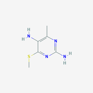 4-Methyl-6-(methylsulfanyl)pyrimidine-2,5-diamine