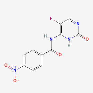 N-(5-Fluoro-2-oxo-2,3-dihydropyrimidin-4-yl)-4-nitrobenzamide