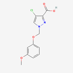 4-Chloro-1-((3-methoxyphenoxy)methyl)-1H-pyrazole-3-carboxylic acid