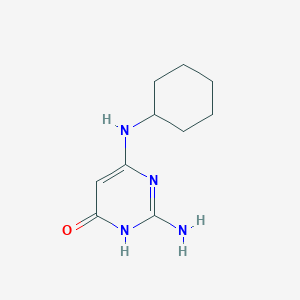 2-Amino-6-(cyclohexylamino)pyrimidin-4(1h)-one