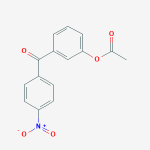 molecular formula C15H11NO5 B1292269 3-Acetoxy-4'-nitrobenzophenone CAS No. 890099-80-6