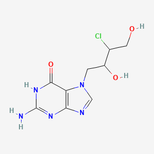 2-Amino-7-(3-chloro-2,4-dihydroxybutyl)-3,7-dihydro-6H-purin-6-one