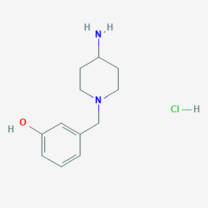 3-((4-Aminopiperidin-1-yl)methyl)phenol hydrochloride