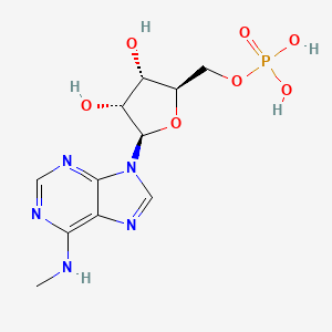 molecular formula C11H16N5O7P B12922723 N6-Methyladenosine-5'-monophosphate CAS No. 4229-50-9