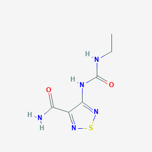 4-[(Ethylcarbamoyl)amino]-1,2,5-thiadiazole-3-carboxamide