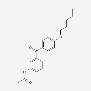 3-Acetoxy-4'-pentyloxybenzophenone