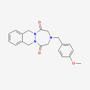 3-(4-Methoxybenzyl)-3,4,7,12-tetrahydro-1H-(1,2,5)triazepino(1,2-b)phthalazine-1,5(2H)-dione