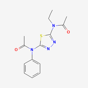 N-Ethyl-N-(5-(N-phenylacetamido)-1,3,4-thiadiazol-2-yl)acetamide