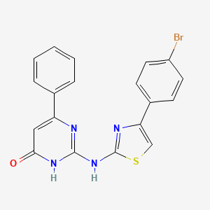 2-{[4-(4-Bromophenyl)-1,3-thiazol-2-yl]amino}-6-phenylpyrimidin-4(1H)-one