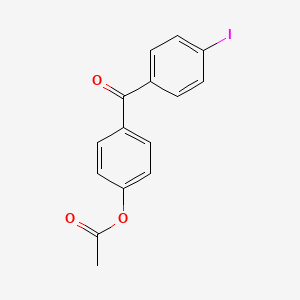 molecular formula C15H11IO3 B1292294 4-乙酰氧基-4'-碘二苯甲酮 CAS No. 890099-52-2